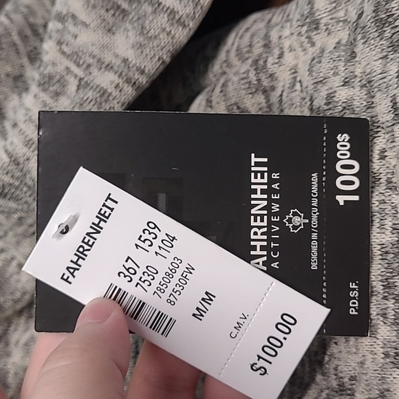 Fahrenheit Size M Grey/Beige Fleece Lined Jacket - Picture 13 of 13